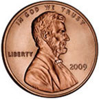 Front of 2009 coin shows Lincoln.