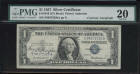 1957 Very Fine 20 $1.00 note Silver Certificate (CGA) Autographed
