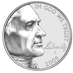 2005 Obverse Design: "President Jefferson with Handwritten Liberty"
