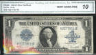 1923 Very Good /fine 10 $1.00 Bill (CGA) Silver Certificate