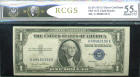 1935 About CU 55 PQ $1.00 Bill (RCGS) Silver Certificate