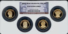 2008-S 4-Piece President dollar set (NGC) Multiholder